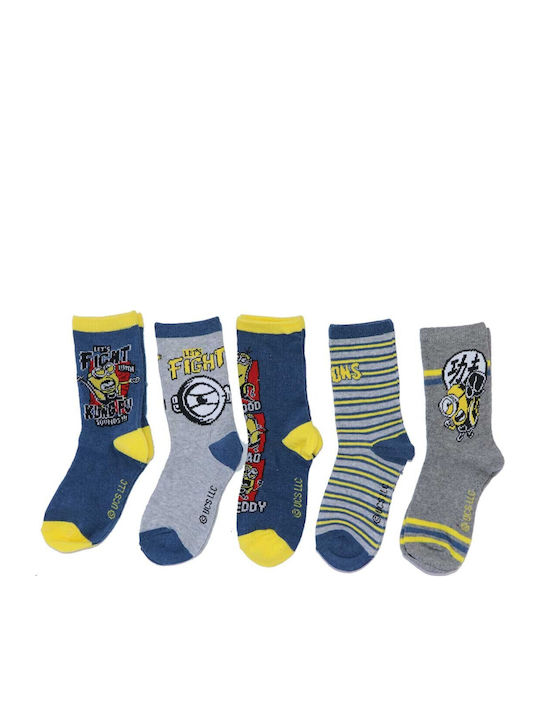 Minions Kindersocken Gray 5 Paar