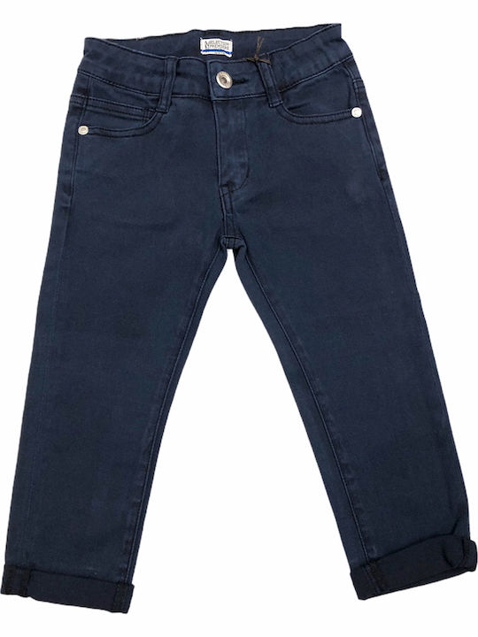 Pantaloni din Material Textil pentru Copii NAVY