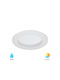 Braytron Round Metallic Recessed Spot White 54x54cm. 1pcs