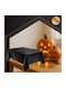 Ruhhy Tablecloth Stain Resistant Set Black 137x274cm