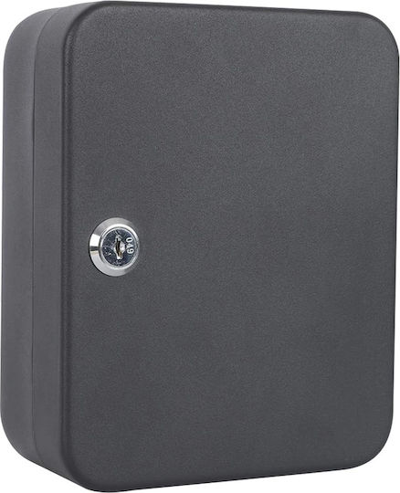Metal Wall Key Box 20 Positions Lock 16x8x20cm