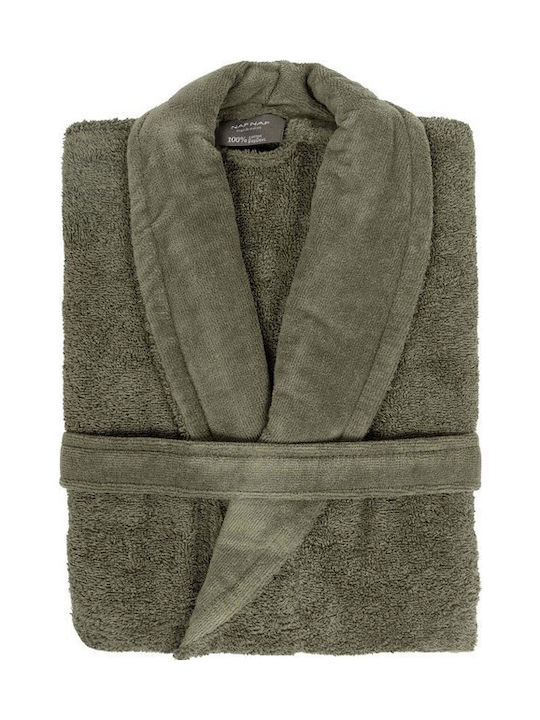 Naf Naf Bonjour Halat de baie cu Guler Olive Gr...