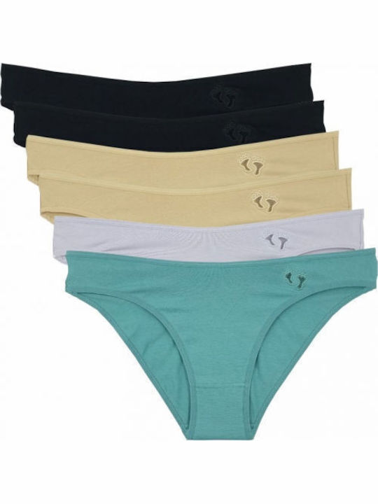 Βαμβακερά Γυναικεία Slip MultiPack Multicolour