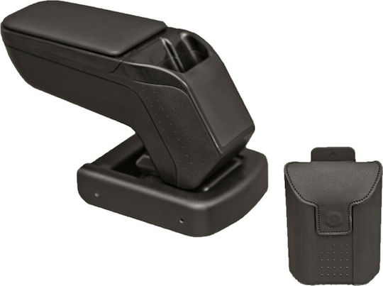 Rati Armster Car Leather Armrest for Opel Agila 2008-2014 Black