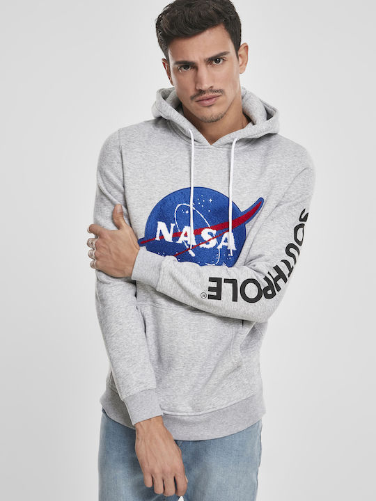 Southpole Nasa Insignia Logo Hoodie Grau Southpole Nasa Insignia Logo Hoodie Grau