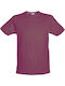 Kprime Men's Short Sleeve Promotional T-Shirt Burgundy