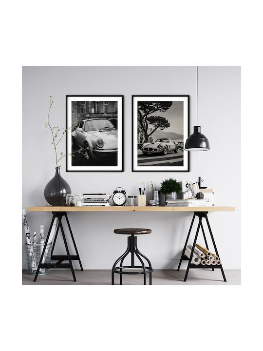Poster Porsche 911 Turbo Cr055 21cm X 30cm White PVC Frame
