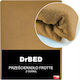 Drbed Protective Cover Semi-double with Skirt Brown 120x200cm