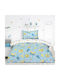 Kocoon Set Kids Duvet Cover Single with Pillowcase Cotton Light Blue 165x245cm