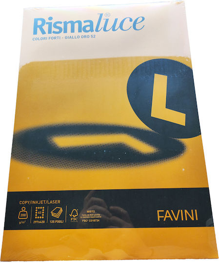 Favini Druckpapier A3 1x125 Blätter Gelb