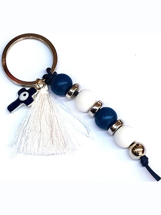 Breloc Lucrat Manual Albastru Pentru Băieți