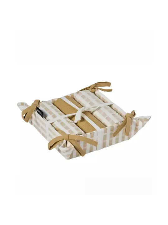 Kentia Loft Pane Towel from 100% Cotton in Beig...