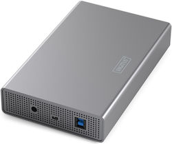 Digitus Θήκη για Σκληρό Δίσκο 3.5" SATA III με σύνδεση Serial / USB 3.0 σε Γκρι χρώμα Digitus Θήκη για Σκληρό Δίσκο 3.5" SATA III με σύνδεση Serial / USB 3.0 σε Γκρι χρώμα