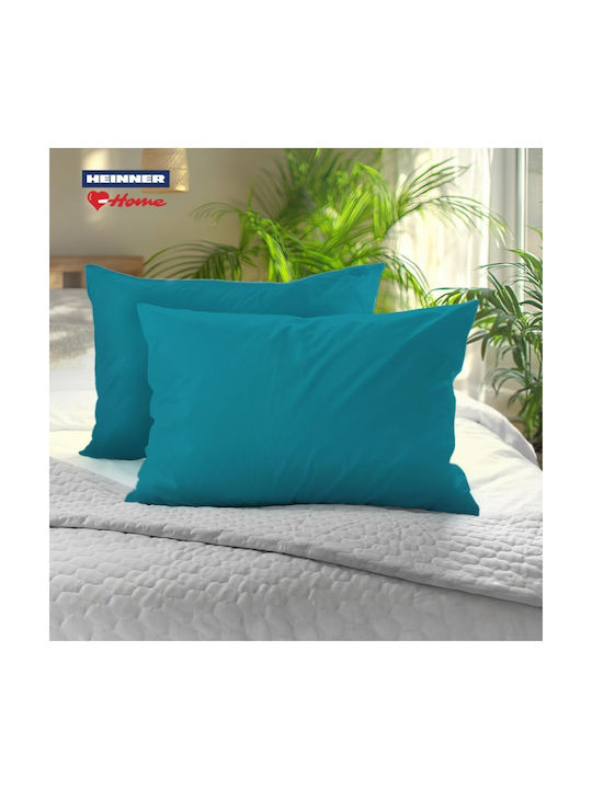 Heinner Set Față de Pernă cu plic de acoperire Turcoaz 50x70cm.