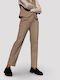 Women's Fabric Trousers Slim Fit Grey