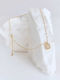Celestino Damen Halskette Kette Strass Element Goldfarben