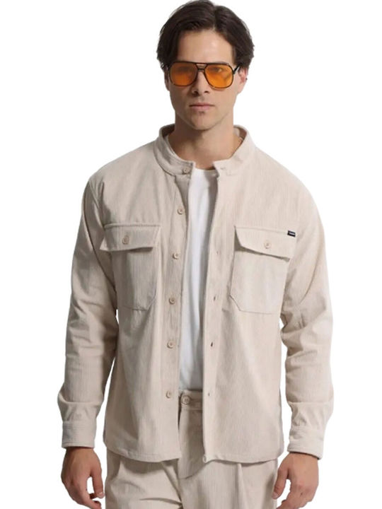 Μακρυμάνικo Overshirt Light Beige