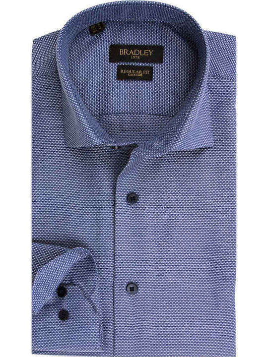 Long-sleeved Denim Shirt Blue
