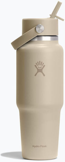 Hydro Flask Бутилка Термос Неръждаема стомана 945мл Oat с Сламка