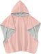Beach Towel Kids Poncho Made Double Muslin Terry Kidizi 2-5 Years Old Rosa