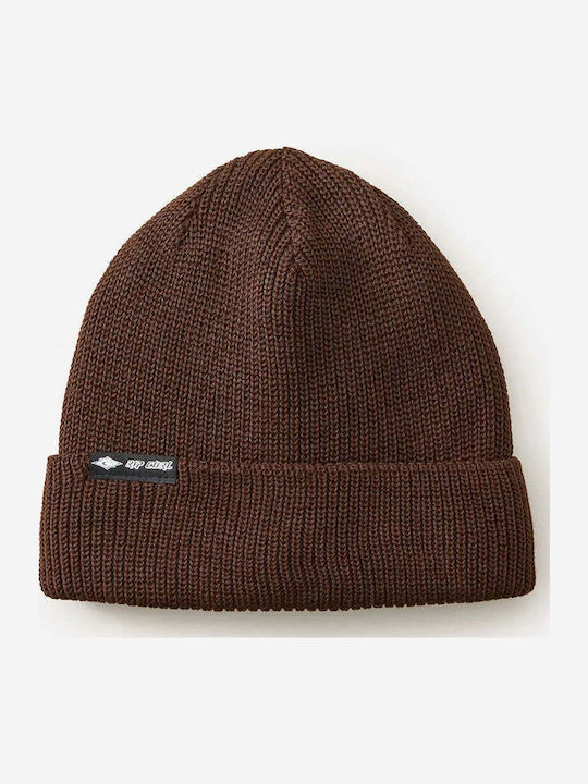 Beanie Ανδρικός Σκούφος Πλεκτός σε Καφέ χρώμα