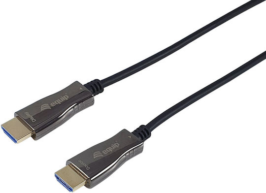 Equip HDMI 2.0 Premium High Speed 4K 60Hz HDR Кабел HDMI Мъжки - HDMI Мъжки 20м Черен