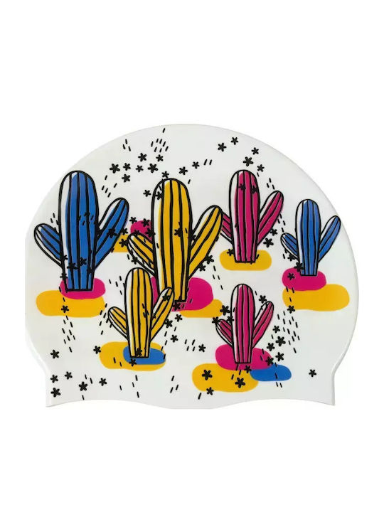 Arena Silicone Adults Swimming Cap White