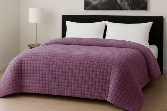 Le Blanc Κουβερτοπάπλωμα King Size 260x240εκ. Rib Cut Lilac 700 GSM