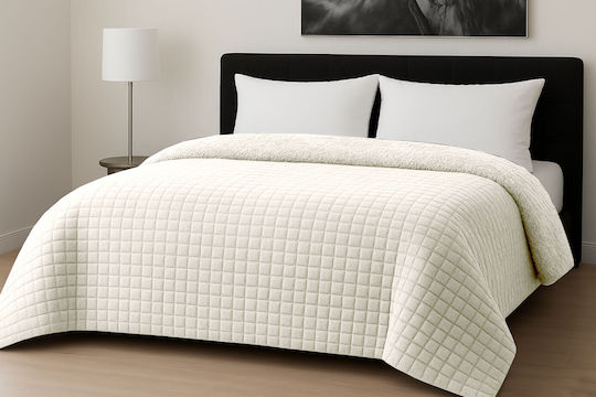 Le Blanc Duvet Cover Queen 220x240cm Rib Cut Ivory 700 GSMGsm