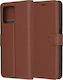 Techsuit Folio Brieftasche Leder / Silikon Brau...