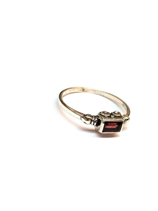 Amalfi Accessories Damen Ring mit Steinen aus Silber