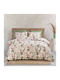 Palatex Duvet Cover Set Queen with 2 Pillowcases 220x240 Smash Tulip Beige