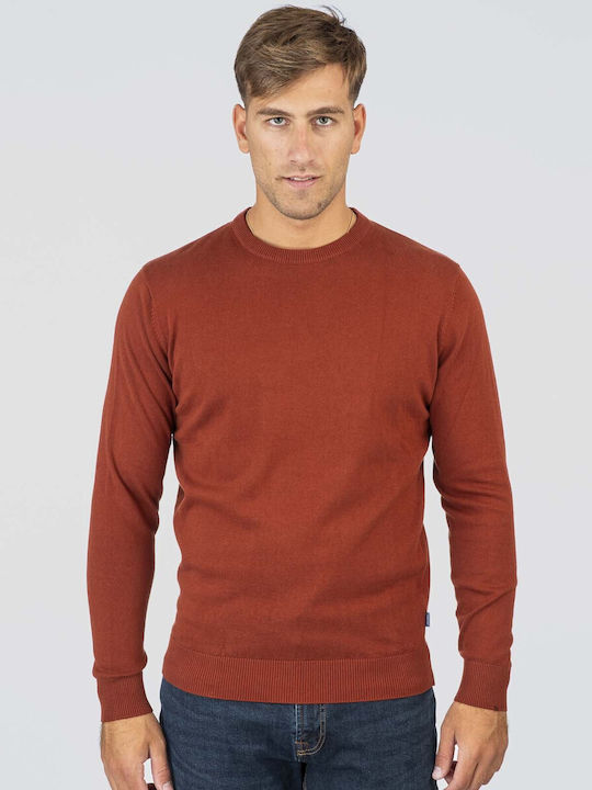 Double Double Langarm Pullover Terrakotta