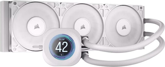 Corsair NAUTILUS 360 RS LCD Water Cooling System AIO CPU With 3 Fans 120mm White
