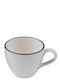 Fine Set of Cups Cappuccino Porcelain Brown 6pcs