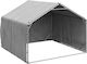 Outdoor Dog Kennel Cover 2x2x1.5 M Galvanized Steel