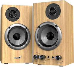 Genius SP-HF520BT Αυτοενισχυόμενα Ηχεία με Bluetooth 20W Pine Wood Genius SP-HF520BT Αυτοενισχυόμενα Ηχεία με Bluetooth 20W Pine Wood