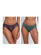 Hipster Women's Slip 2Pack with Lace Gray