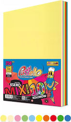 A4 Copy Paper 250 Sheets 80g 10-color Mix Pastello