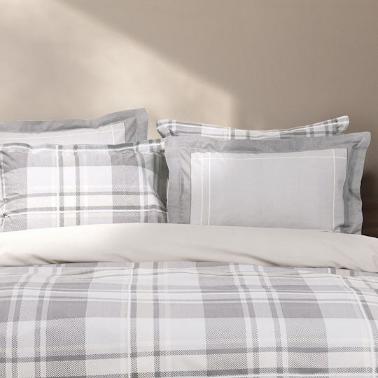 Nima Arthur Set Față de Pernă Oxford Grey-beige 52x72cm.