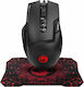 Marvo M355 + Mousepad Gaming Ποντίκι 6400 DPI Μαύρο