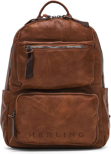 Herling Research Sack Voyage Back Brown made of Artificial Leather W28.5cm
