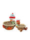 XMASfest Christmas Figure Basket Length 18cm (Μiscellaneous Designs/Colors)