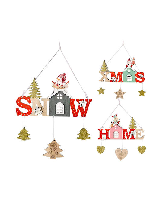 Ornament Suspendat Din Lemn 13x22cm (Diverse Modele/Culori)