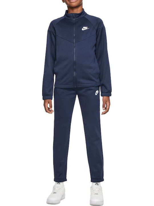 Nike Kids Sweatpants Set Dri-Fit Blue Drifit Fullzip Tracksuit