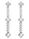 Victoria Cruz Earrings made of Silver with Stones