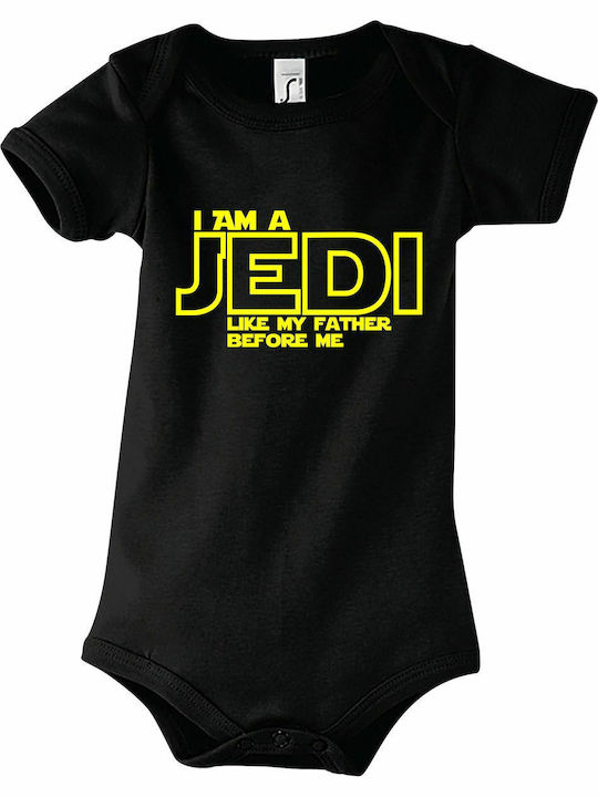 kirikoko I am a JEDI like my Father Before me, Star Wars Къс ръкав Black