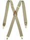 Men's Monochrome Khaki Suspenders 30mm Elastic Length 120 Cm Adjustable Oem 30120
