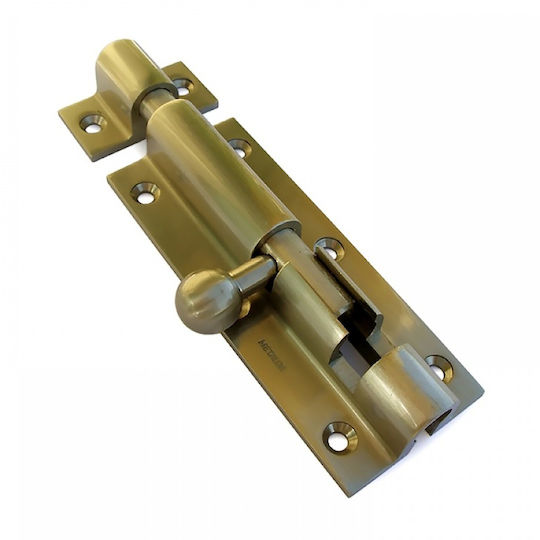 Heavy Duty Brass Door Bolt Gold 100 Mm 520-1010 Metalor