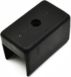 Side Foot Support Melamine 25mm Dimensions 50mm X 30mm Black